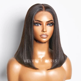 Perruque Bob Lisse 5X5 Closure, perruque tendance avec fermeture pour un look impeccable
