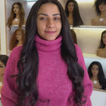 Pose de tissage avec frontale sans colle, extension cheveux naturels