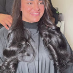 Pose de tissage ouvert, extension cheveux naturels et volumineux