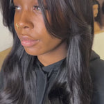 Pose de tissage avec closure, look naturel et élégant