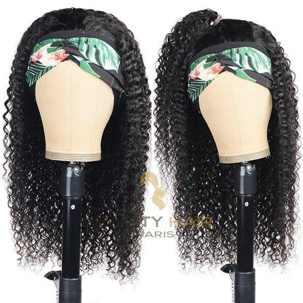 Perruque bandeau headband wig Curly - VELVETY PARIS