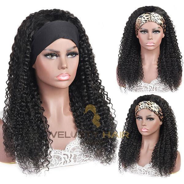 Perruque bandeau headband wig Curly - VELVETY PARIS