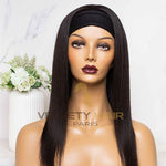 Perruque Bandeau headband wig Lisse Raide mi-longue - VELVETY PARIS