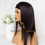 Perruque Bandeau headband wig Lisse Raide mi-longue - VELVETY PARIS