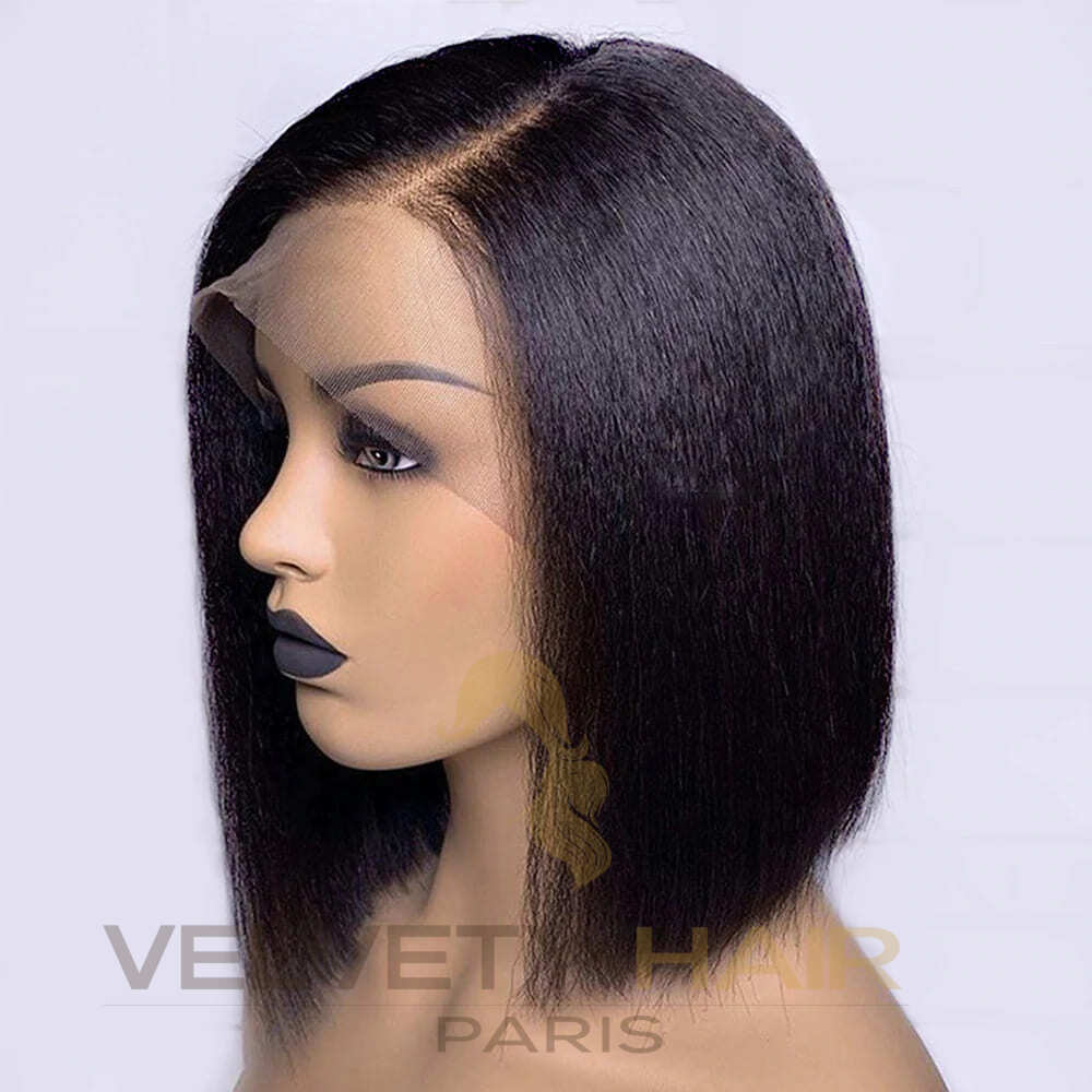 Perruque Lace Wig Bob Kinky Straight - VELVETY PARIS