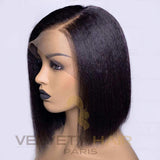 Perruque Lace Wig Bob Kinky Straight - VELVETY PARIS