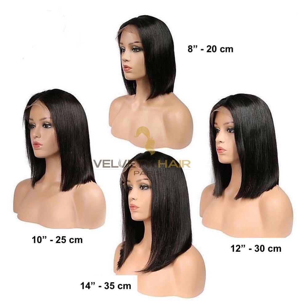 Perruque Lace Wig Bob Kinky Straight - VELVETY PARIS