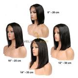 Perruque Lace Wig Bob Kinky Straight - VELVETY PARIS