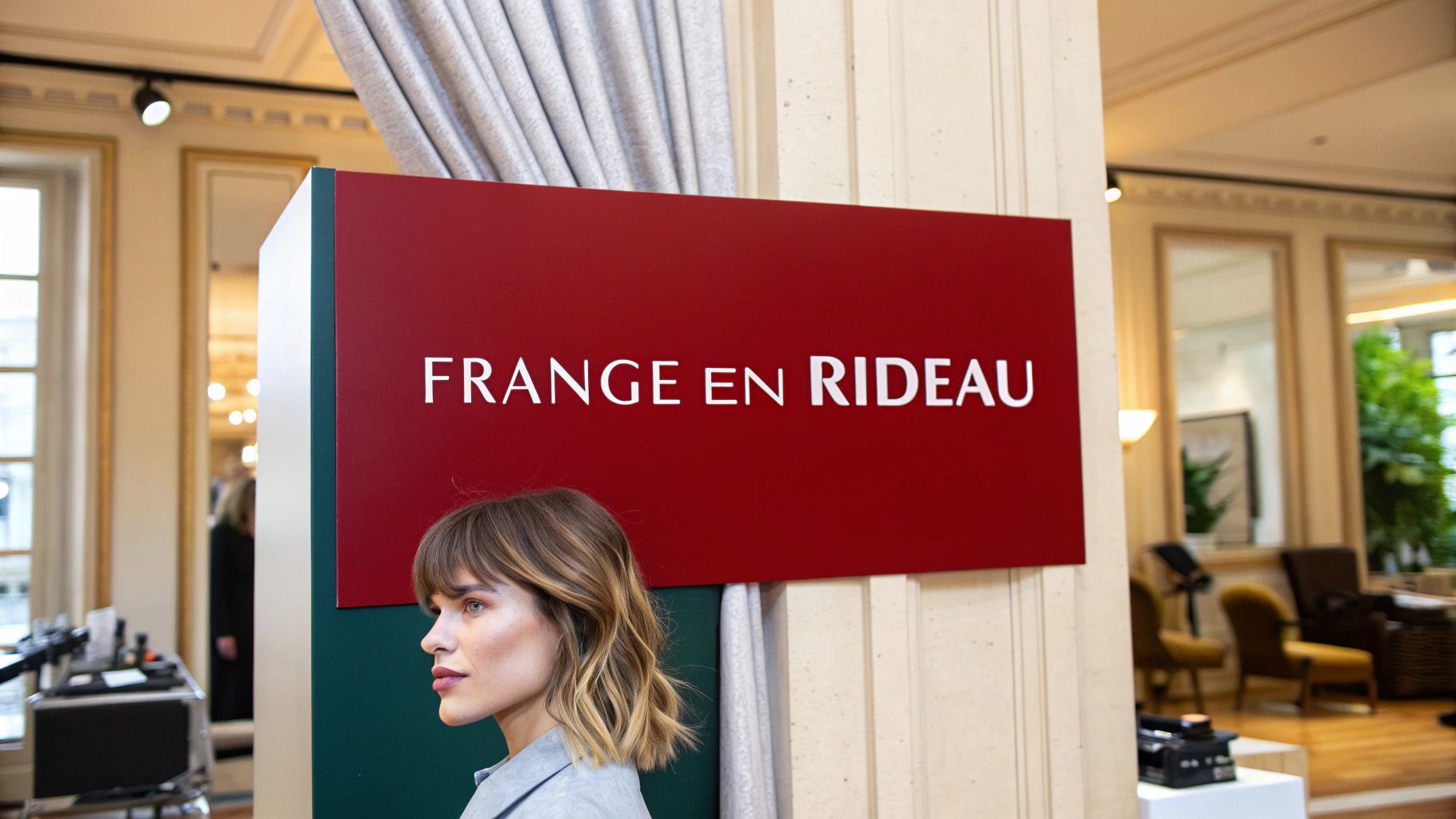 La frange en rideau parfaite pour un style parisien chic