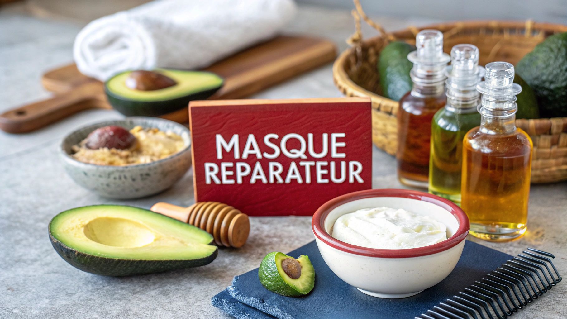 Masque maison cheveux abîmés : recréez l'expérience d'un soin de luxe