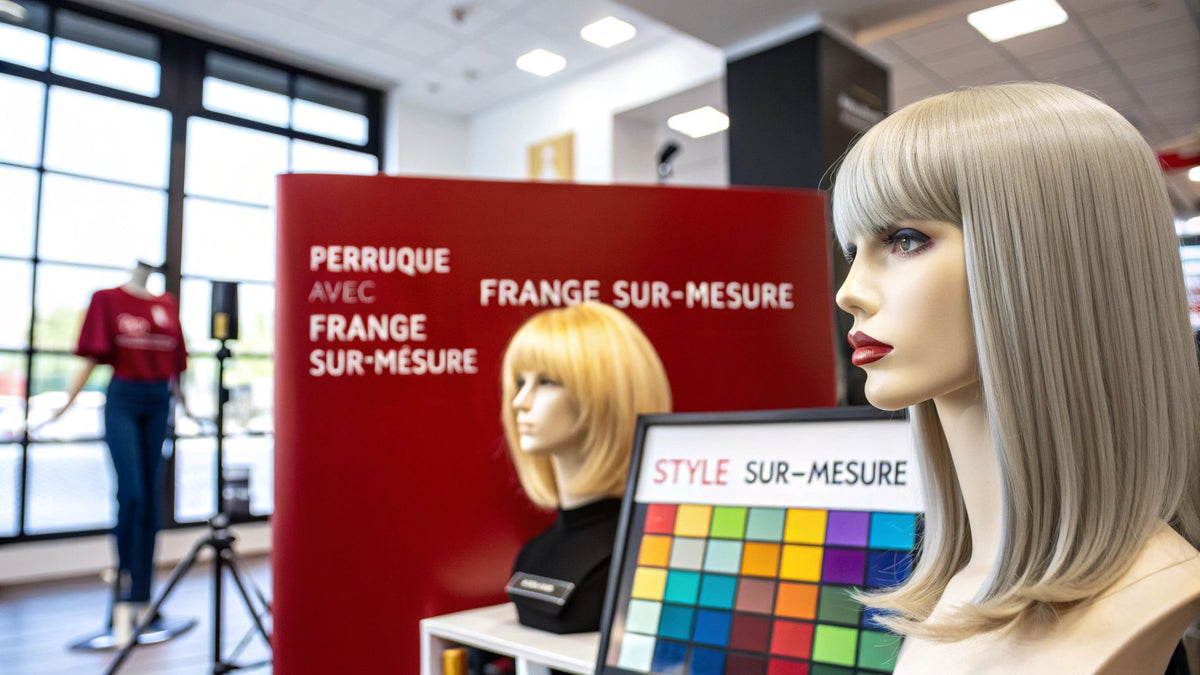 Perruque avec frange pour un style sur mesure
