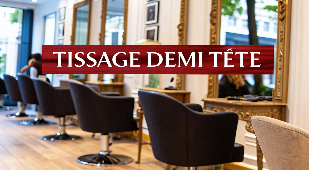 Tissage demi tete: volume naturel et chic au cœur de Paris