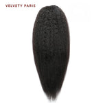 Ponytail brésilien lisse crépu 170g, parfait pour une coiffure volumineuse et élégante.