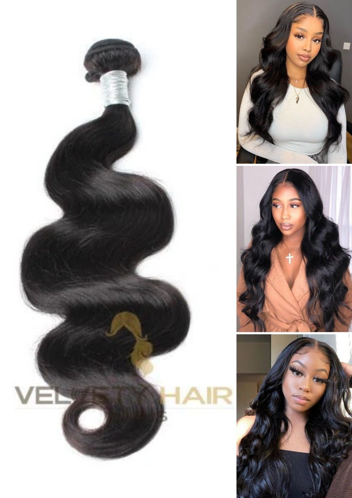 Tissage Remy Body Wave 100% Cheveux Naturels - VELVETY PARIS