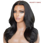 Perruque Vera en cheveux bruts 100% naturels avec tulle invisible.