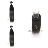 2 tissages et closure lisse - VELVETY PARIS