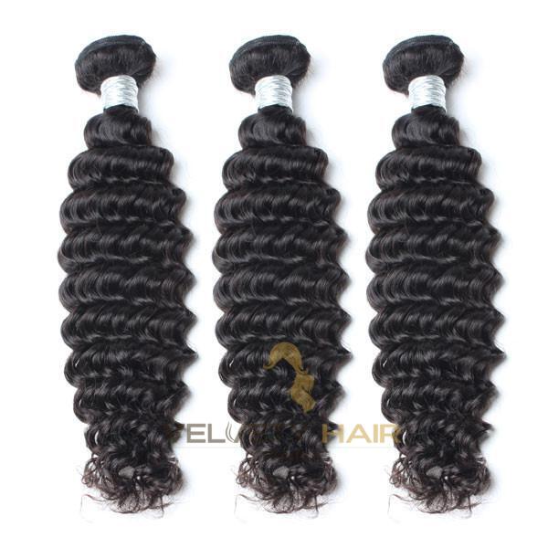 3 tissages Brésiliens Deep Wave avec closure - VELVETY PARIS