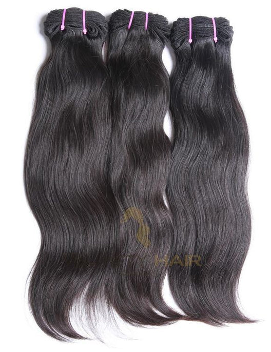 Perruque 100% Cheveux Indiens Bruts (Raw Hair) - Longueur 18 Pouces, Style Vagues, Neuve