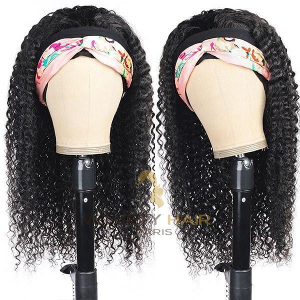 Perruque bandeau headband wig Deep Wave - VELVETY PARIS