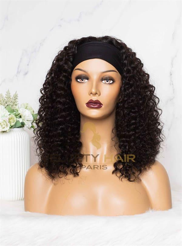 Perruque bandeau headband wig Deep Wave mi-longue - VELVETY PARIS