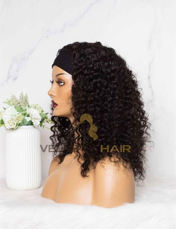 Perruque bandeau headband wig Deep Wave mi-longue - VELVETY PARIS