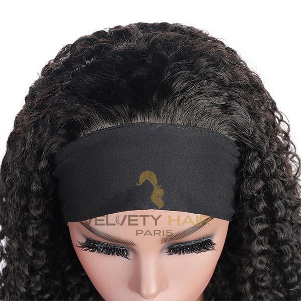 Perruque bandeau headband wig Deep Wave mi-longue - VELVETY PARIS