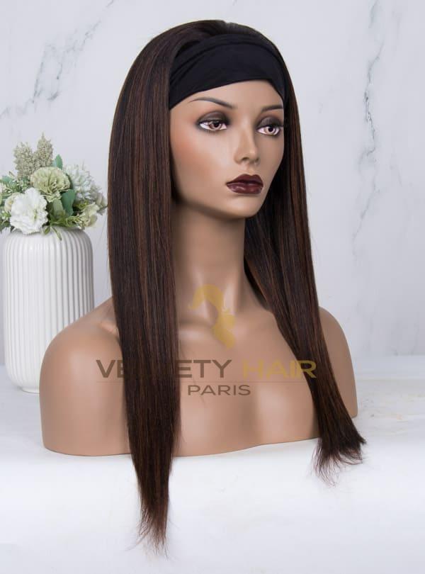 Perruque Bandeau headband wig Lisse Raide Latifa - VELVETY PARIS