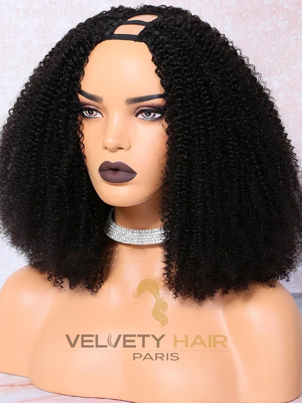 Perruque U part Wig kinky curly - VELVETY PARIS