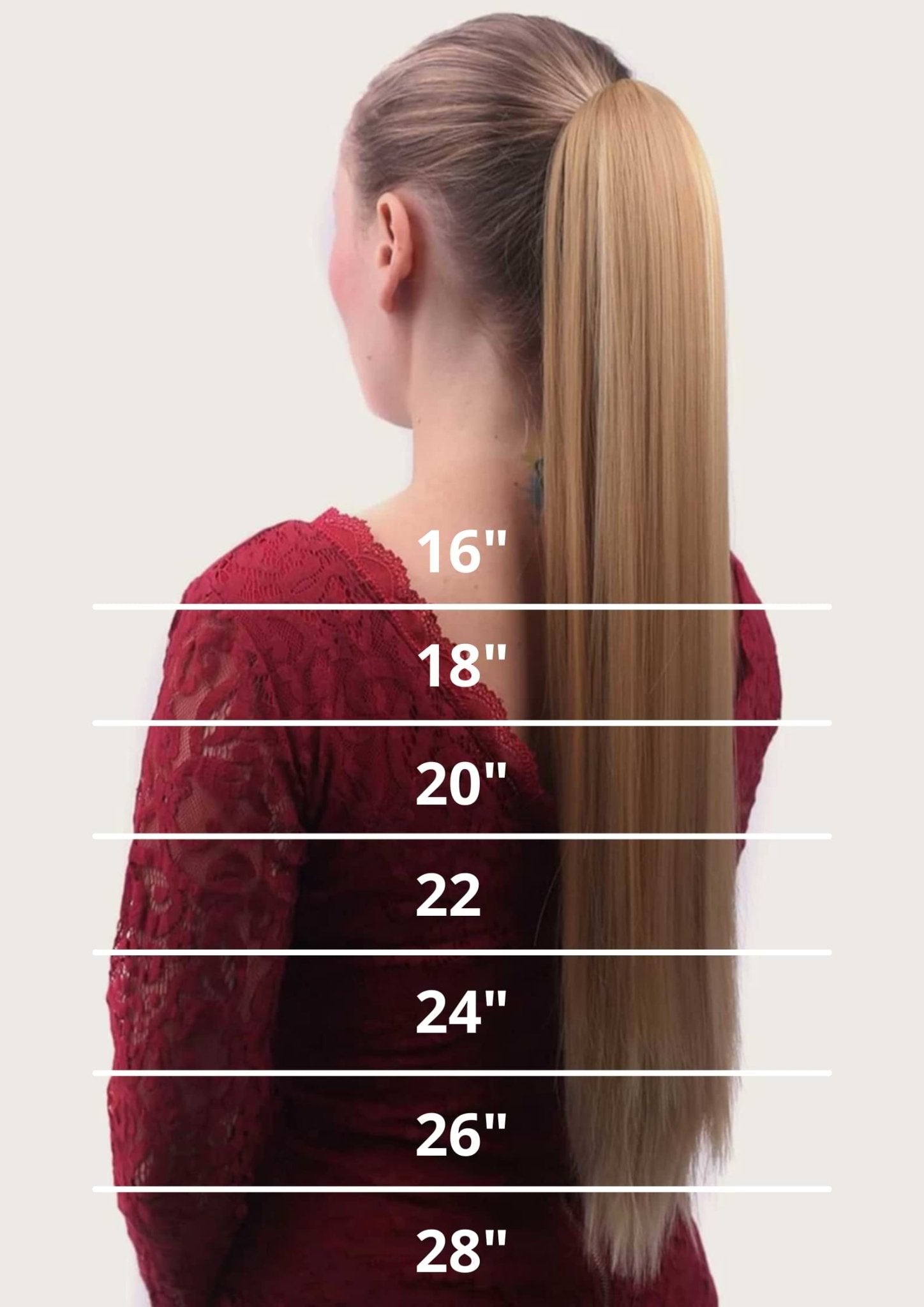Ponytail - Queue de Cheval -Lisse - Noir - VELVETY PARIS
